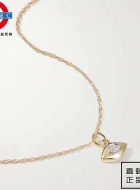 英伦代购 1女新款STONE AND STRAND 10K黄金钻石项链 伦敦包邮