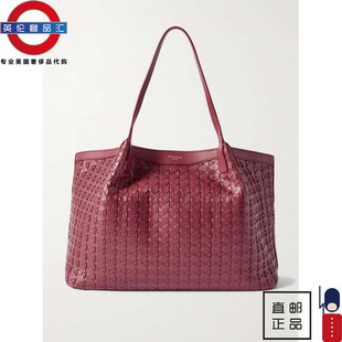 2女新款 包邮 SERAPIAN 伦敦 编织皮革大号手提包 英伦代购