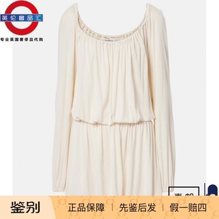 LAURENT SAINT 褶边针织迷你裙 伦敦 英伦代购 包邮 4女新款