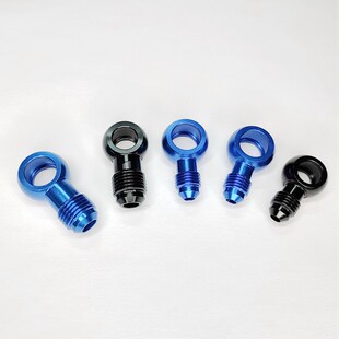 汽车改装油泵供油螺丝出油口接头铝合金鱼眼接头AN4AN6-φ10mm