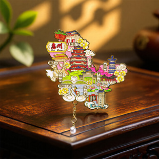 广东惠州旅游纪念品冰箱贴磁性贴双月湾罗浮山朝京门文创礼物