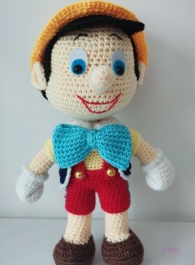 木子手作成品 毛线娃娃 手工钩编玩偶 卡通木偶 儿童 玩具