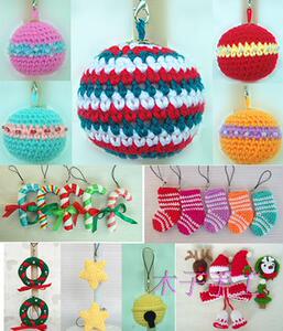 木子手作成品钩编毛线圣诞装饰套件圣诞树装饰挂件 手机包包挂件