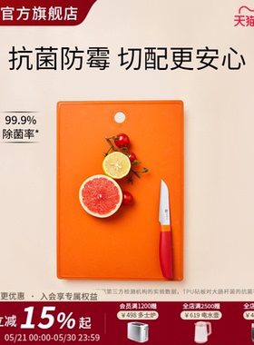德国双立人Now TPU砧板切菜板家用抗菌防霉案板生熟分离双面菜板