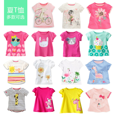 夏季新款女童短袖T恤背心上衣