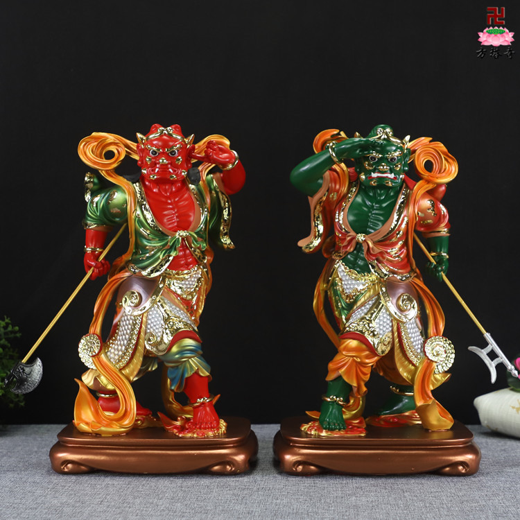 中式敦煌彩千里眼顺风耳像妈祖娘娘左右佛堂神像海上女神摆件