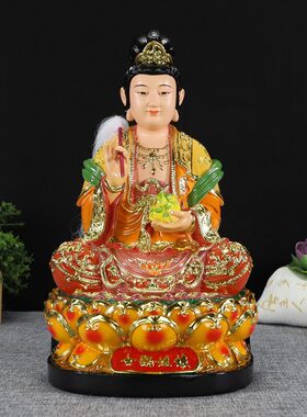 12寸坐女娲娘娘娲皇女阴女希氏有蟜氏上古之神大地之母神像摆件