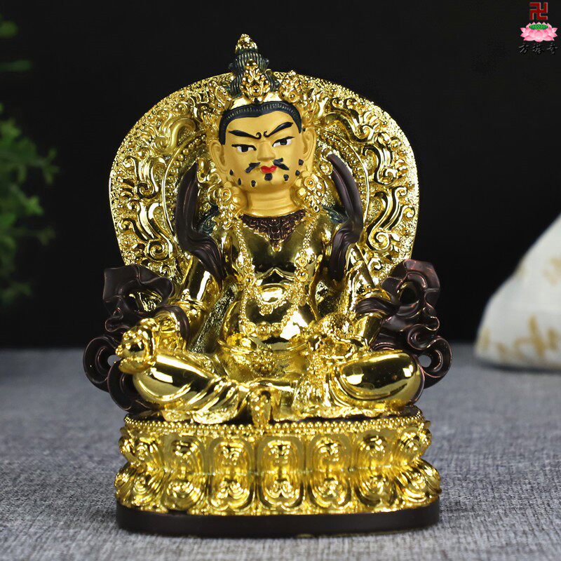 镀金车载多款黄财神密宗藏拉色波诺拉诸财神之首佛堂神像佛像摆件