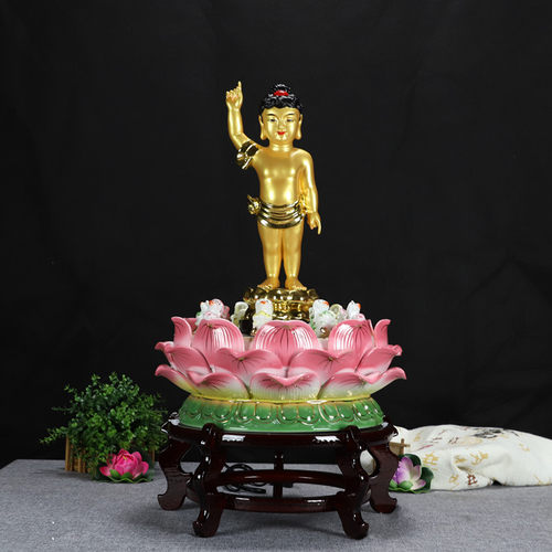 树脂太子佛陶瓷九龙浴佛盆