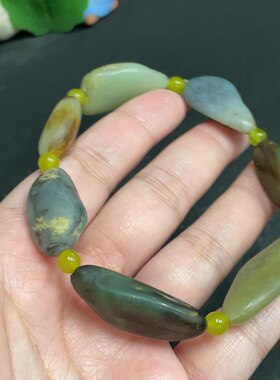 和田玉新疆籽料独籽手串油性挺好