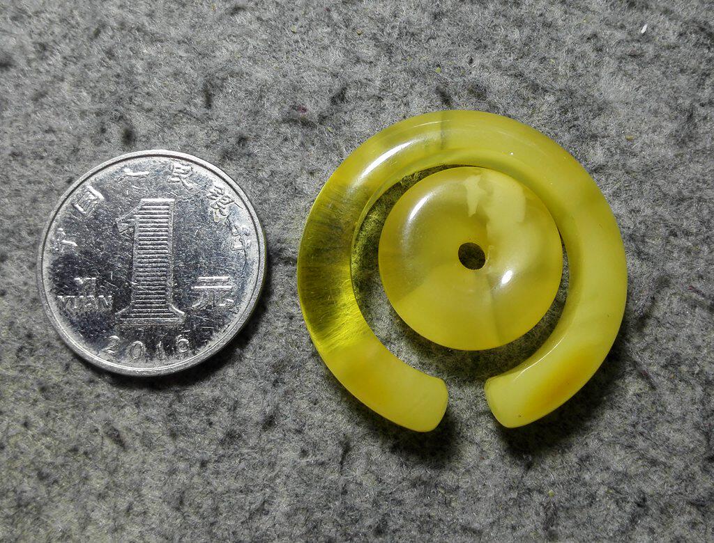 蜜蜡 扳指 内径 23MM 一套 5.6克 M11