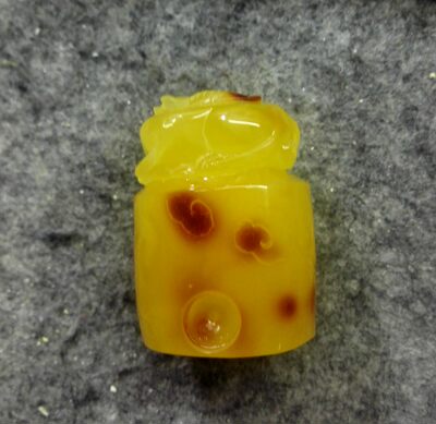 蜜蜡 章料 印章 17.12克 38高*27*24MM 信