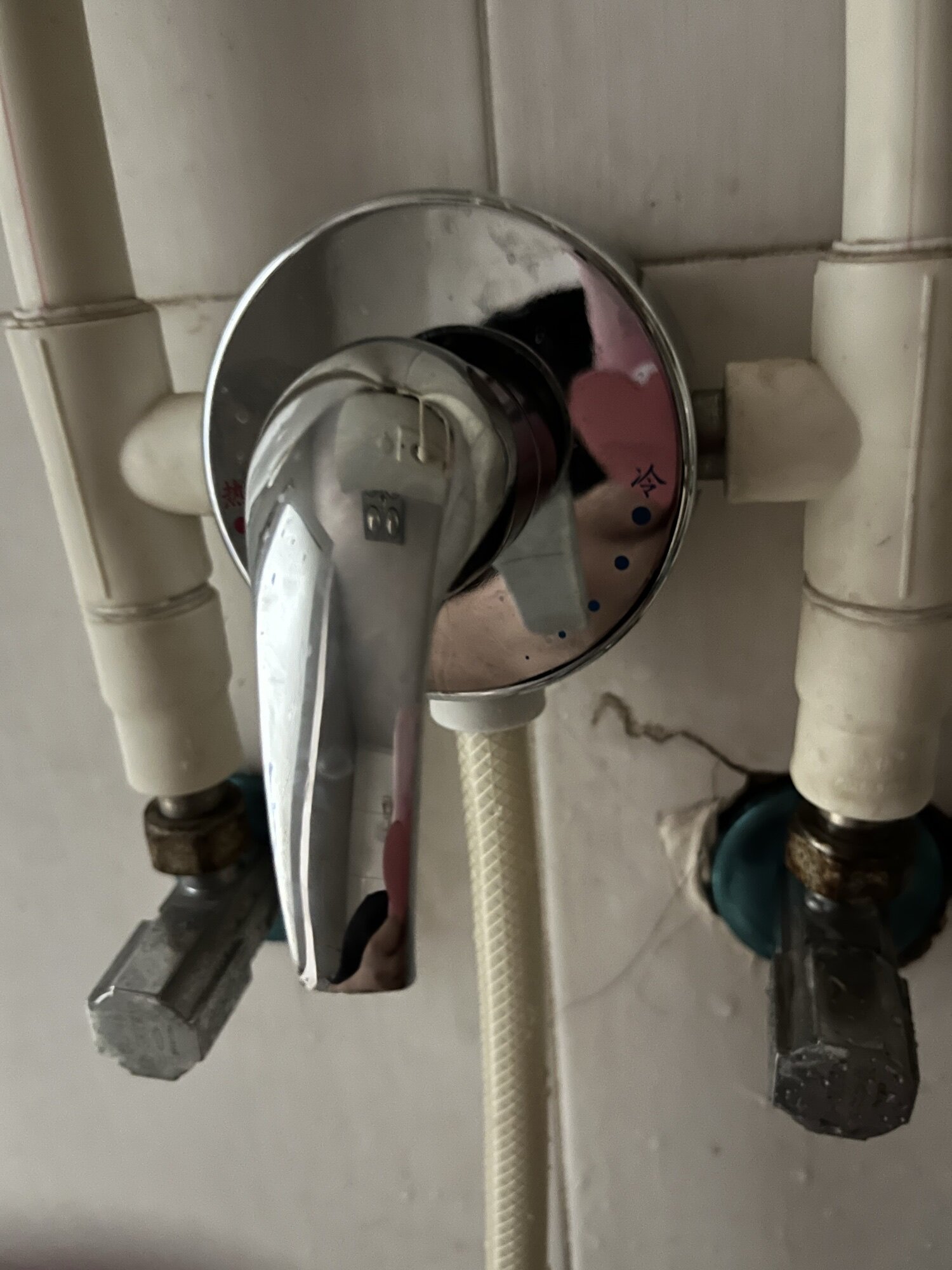 通用于海尔美的电热水器开关阀冷热开关贴墙式混水阀淋浴明装配件