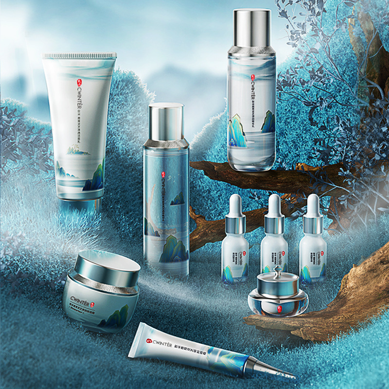 致朵鹿茸灵芝尊宠贵妇九件套补水面部护肤品套盒广州厂家护肤品