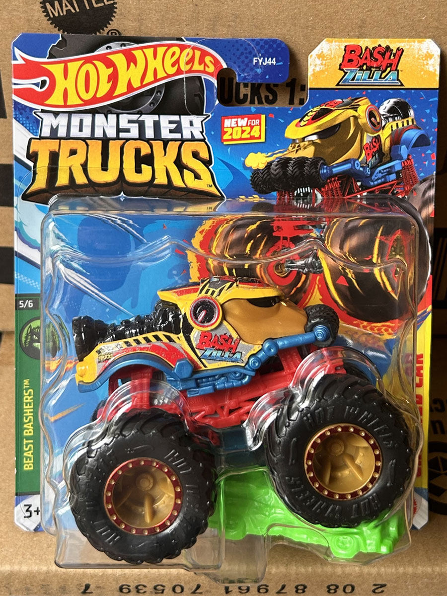 HOT WHEELS 새로운 야생 대형 자전거 오프로드 차량 어린이 모델 장난감 충격 레이싱 트랙 장난감 FYJ44