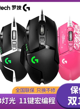 罗技G502hero主宰者有线机械游戏鼠标RGB背光吃鸡宏电竞拆包