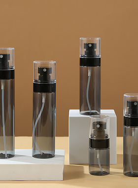 30ml60ml80ml100ml120ml透黑塑料按压细雾分装喷雾瓶爽肤水小喷壶