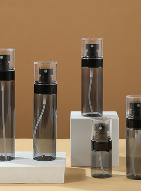 30ml60ml80ml100ml120ml透黑塑料按压细雾分装喷雾瓶爽肤水小喷壶