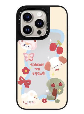 CASE适用苹果17iPhone14plus15镜面13promax磁吸可爱帕恰狗手机壳12软边防摔11新款x高级感男女16pro保护套