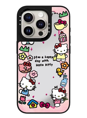 CA适用苹果iPhone17pro15plus镜面13promax磁吸可爱kitty猫手机壳12mini软边防摔新款11高级感男女16pro壳