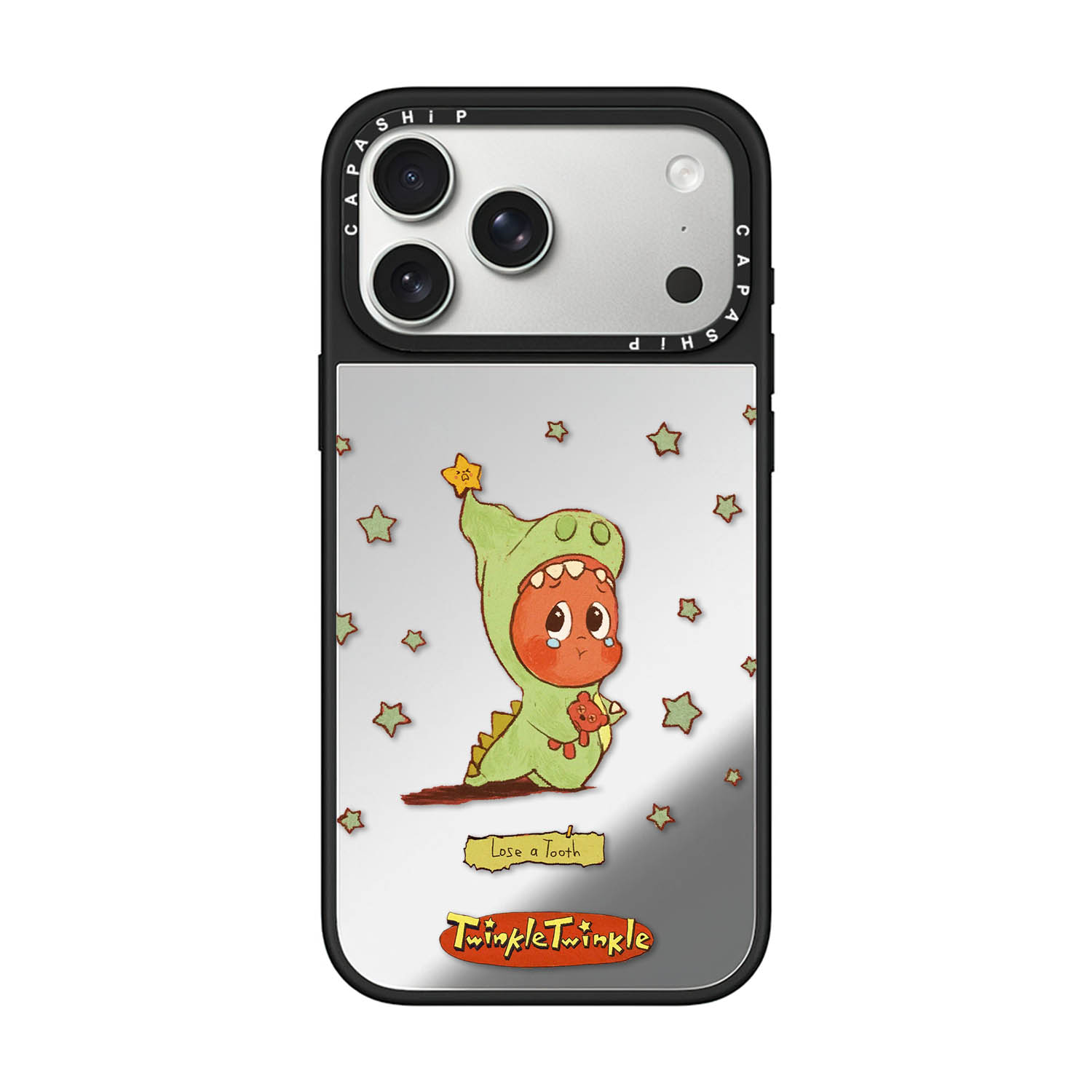 CASE适用苹果17iPhone14plus15镜面13promax磁吸可爱星星人手机壳12mi软边防摔新款11高级感x男女16pro保护套