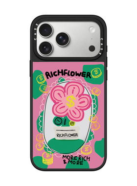 CA适用苹果iPhone17手机壳招财有钱花16pro镜面13promax15磁吸Magsafe12防摔11新款高级感14男女联名保护套