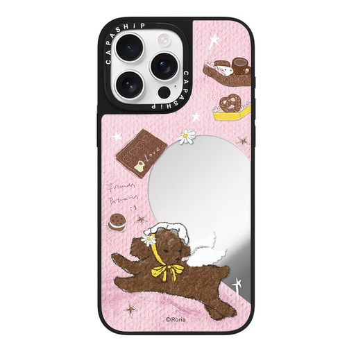 CASE适用苹果16手机壳iPhone14plus镜面15/13promax磁吸可爱甜心火车xr卡通男女12防摔11新款17高级感保护套