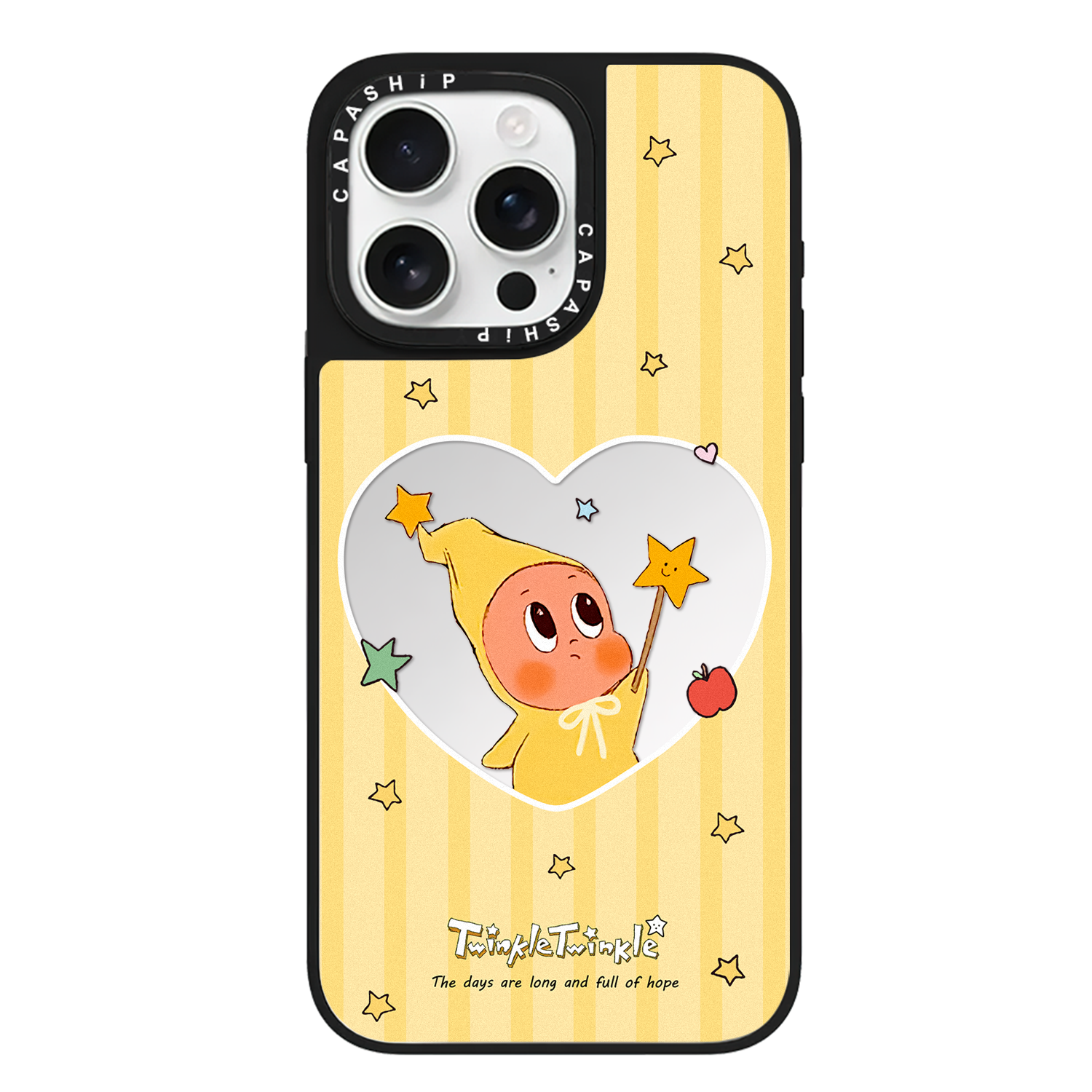 CASE适用苹果17iPhone14plus16镜面13promax15磁吸可爱卡通星星人手机壳12mini防摔11新款高级感xr男女保护套