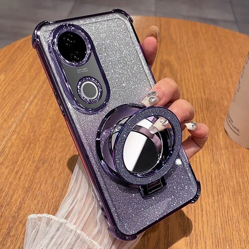 适用vivoV50手机壳vivo保护V50海外版带镜头膜5g全包viviv气囊防摔y29e透明软女voviv磁吸支架镜子新款超薄