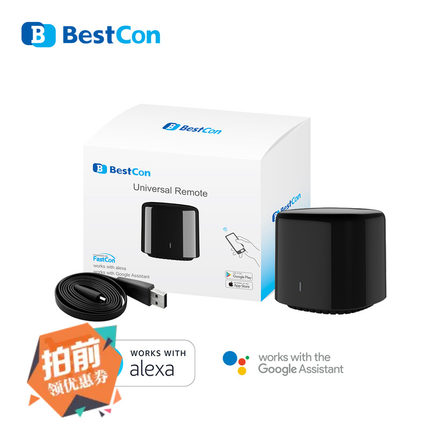 BroadLink博联RM4C mini智能红外遥控手机远程控制 Google/Alexa