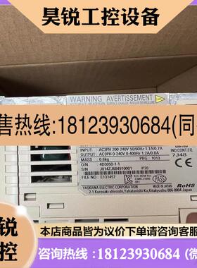 议价:安川变频器CIMRJT2A0001BAA JA2A00