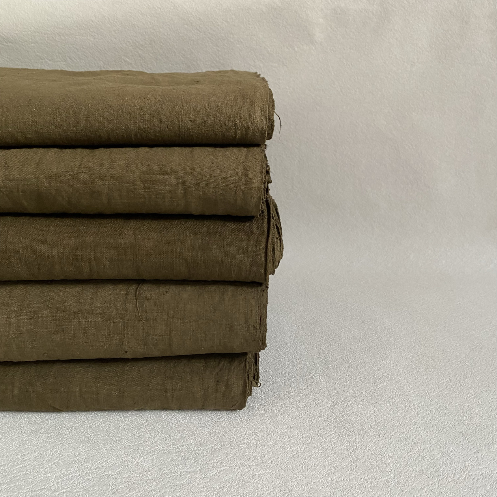 纯棉 手工 手织 老粗布 植物染色 老土布手作布