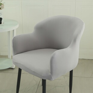 欧式圆弧形椅子套全包单人沙发套罩弹性家用座椅套堆堆防污凳子套