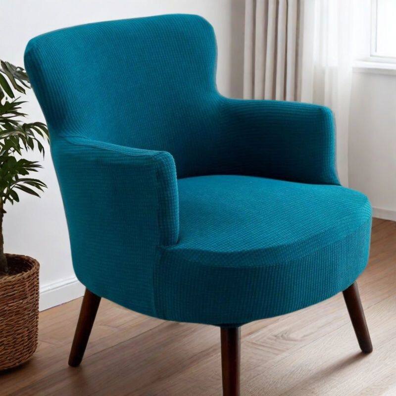 弹力单人沙发套罩全包家用复古半圆椅套懒人卧室单人椅防滑沙发罩,居家布艺,沙发套,淘宝优惠券,粉丝福利购,淘宝优惠卷