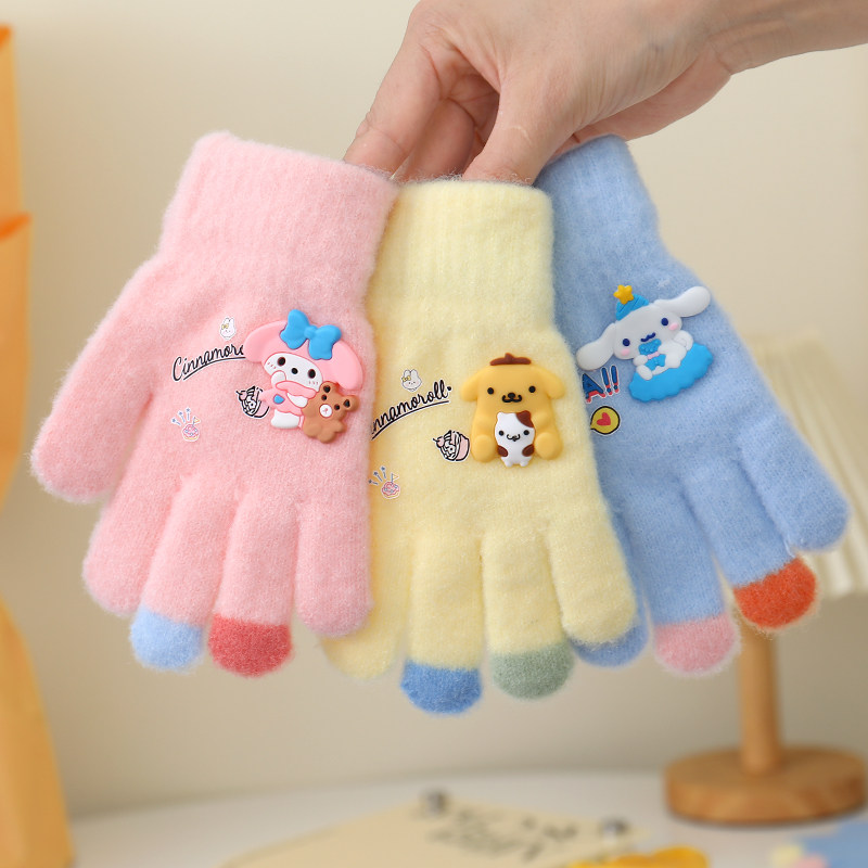 冬天美乐蒂三丽鸥保暖儿童手套