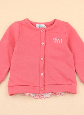 断码清仓 ELLE专柜正品童装 女童韩版春秋针织上衣外套50702