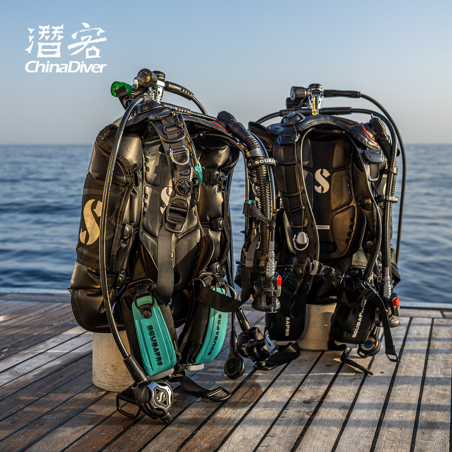 Scubapro Hydros Pro 2 潜水BCD浮力背心控制器深潜水肺背飞套装