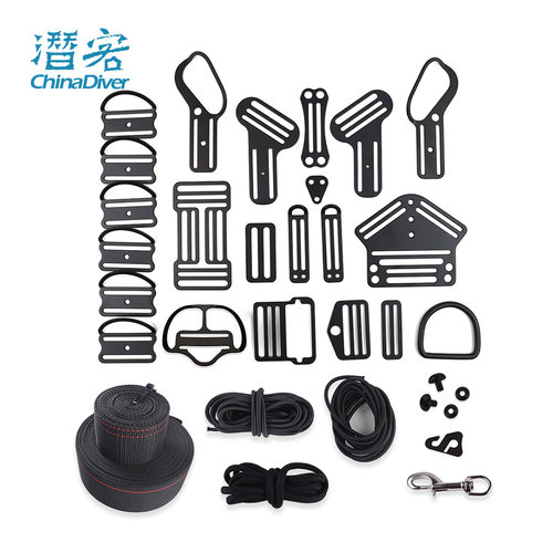 HOTDIVE钛合金潜水侧挂配件套装