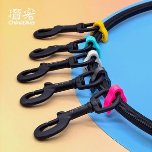 TinyMola 潜水管夹挂钩二级头固定低压管配件残压表快卸扣单头钩