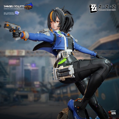 《绝区零》朱鸢(含支撑) Shinobu版 已分件 3D模型Stl文件