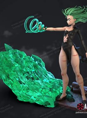 一拳超人 战栗的龙卷 已分件 3D模型stl数据文件