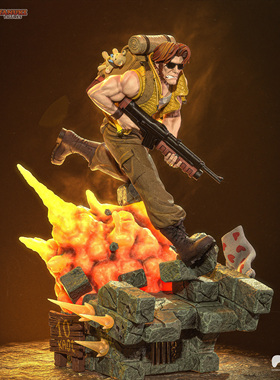 《合金弹头》%塔尔马·罗宾 Tanuki版 已分件 3D模型Stl文件