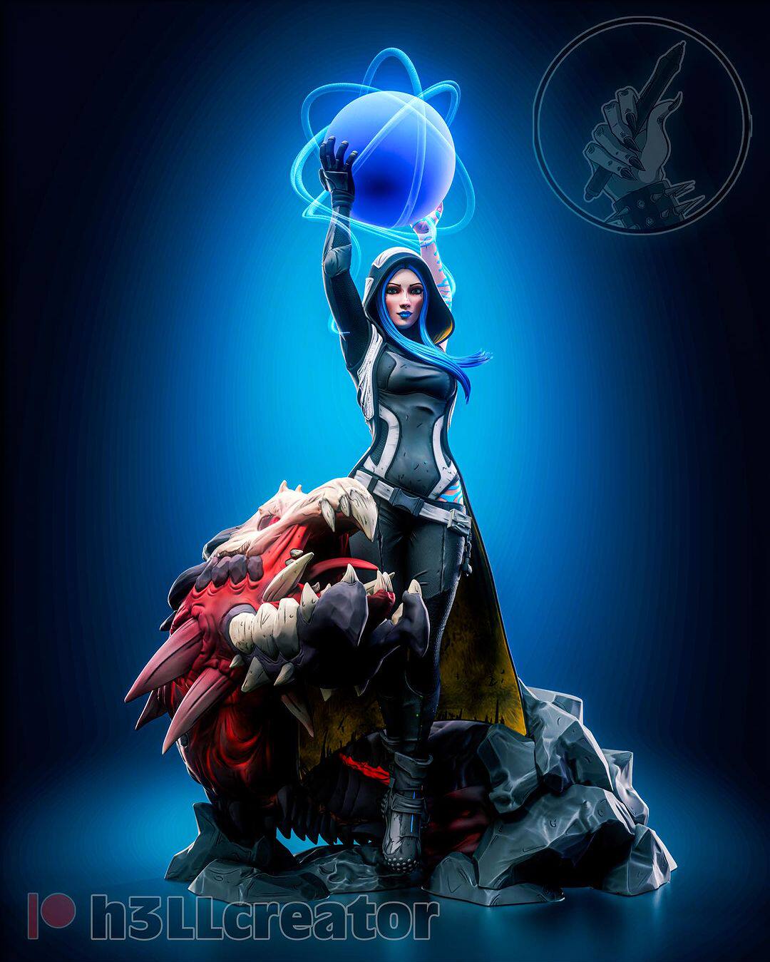 《无主之地3》玛雅(含支撑) 已分件 3d模型stl文件