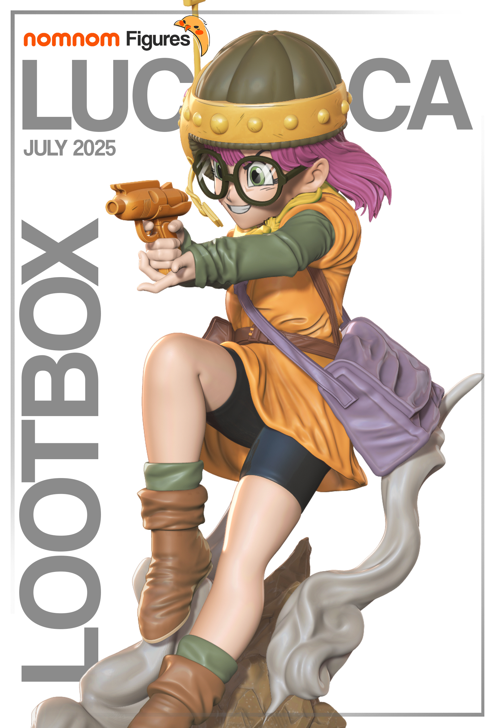 《时空之轮》露卡(含支撑) nomnom版 已分件 3D模型Stl文件