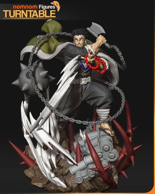 《鬼灭之刃》悲鸣屿行冥 Nomnom版 已分件 3D模型Stl文件