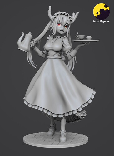 《小林家的龙女仆》托尔 已分件 3D模型stl文件