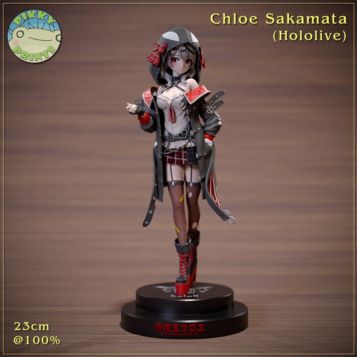 漫画《秘密结社holoX》沙花叉克萝耶 已分件 3D模型stl数据文件