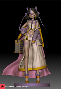胜利女神:妮姬 苏恩 Sin3D版 已分件 3D模型Stl文件