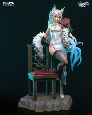 《崩坏：星穹铁道》飞霄(含支撑) Chuya版 已分件 3D模型Stl文件