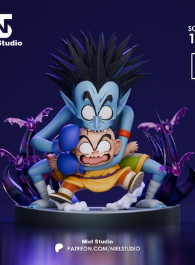 《龙珠》小林VS吸血鬼 Niel版 已分件 3D模型Stl文件